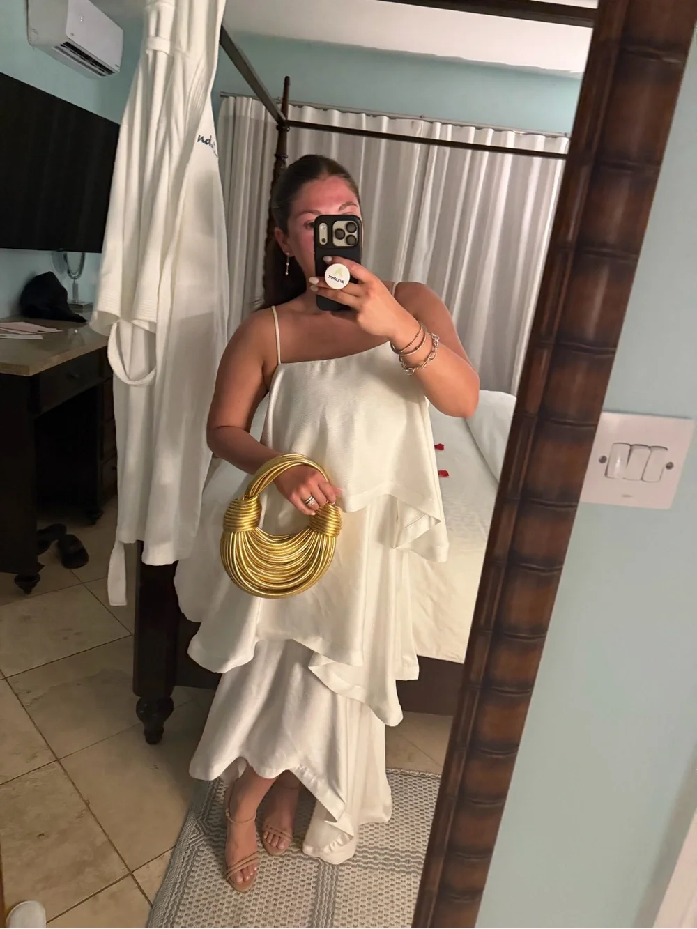 Elliat Tilly Tiered Maxi Dress- Size Large